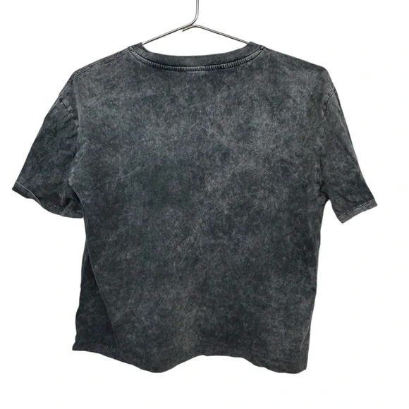 Retro High End Zara Black Gray Acid Wash Women’s M T-Shirt MINTY - Picture 2 of 4